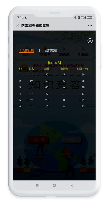 防雷减灾知识竞赛